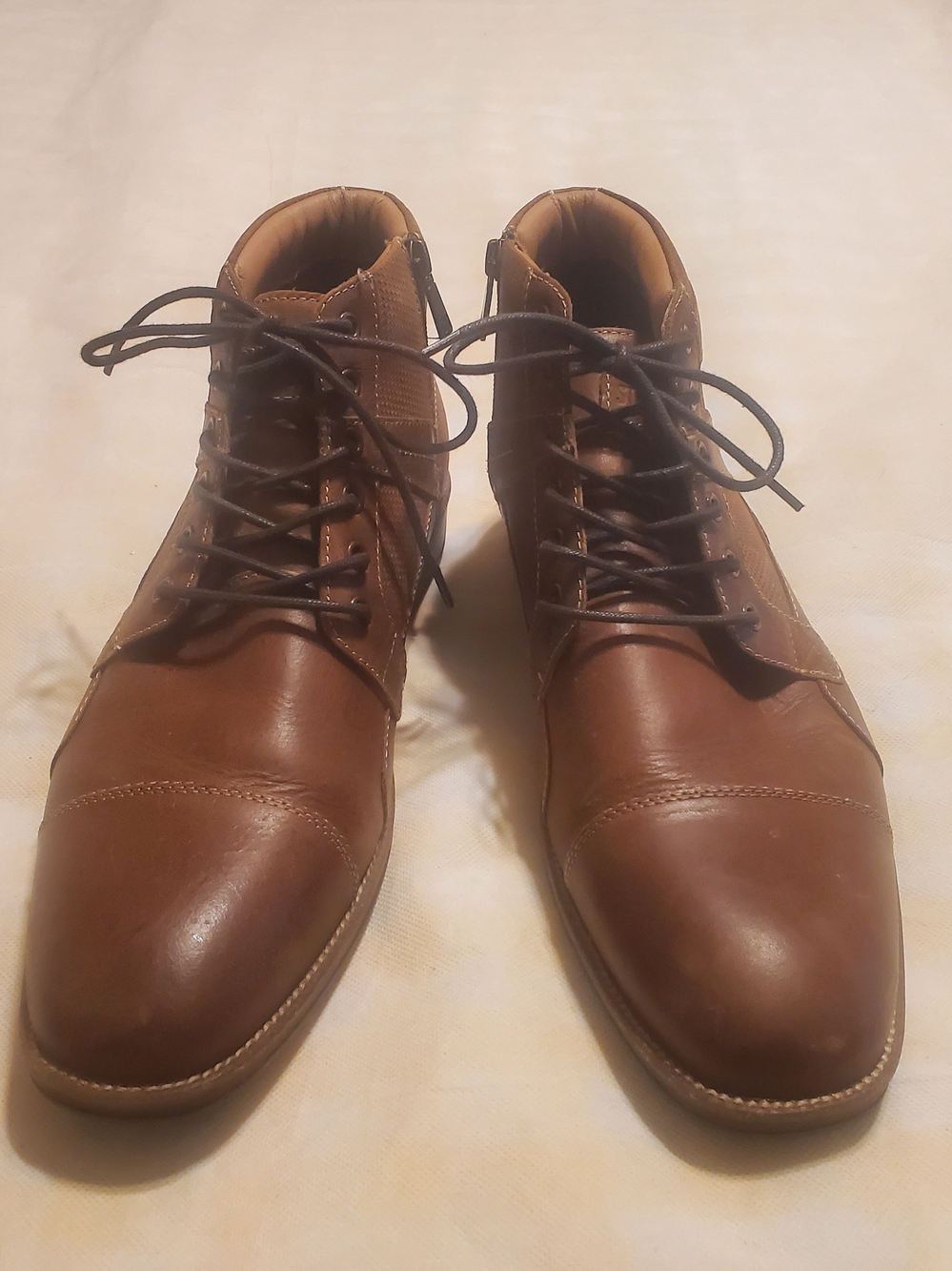 Steve Madden Men's Chestnut Brown Leather Chukka Boots